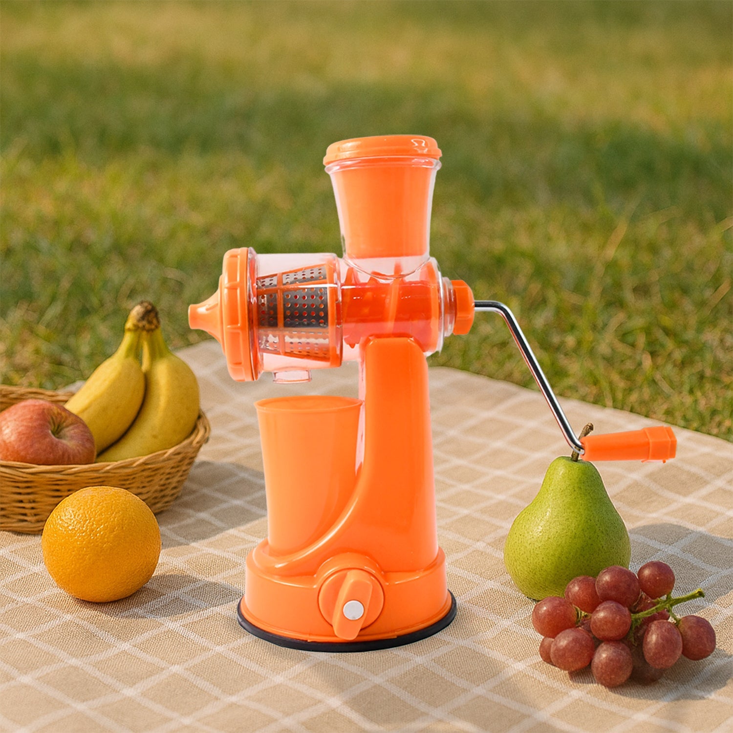 Manual Fruit Vegetable Juicer with Juice Cup and Waste Collector Manual Fruit Vegetable Juicer with Juice Cup and Waste Collector